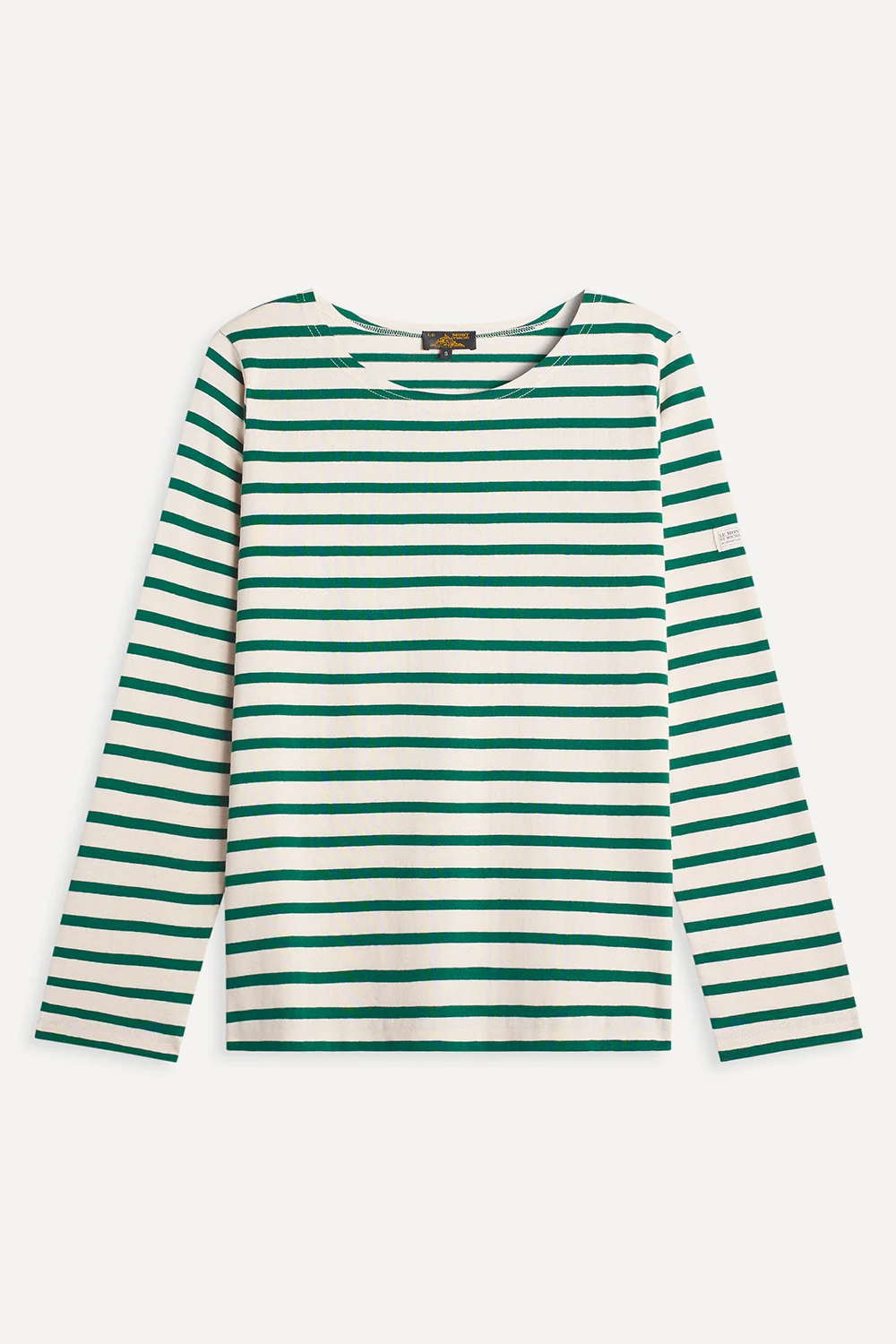 Tilda - Marinière with long sleeves - XS, OFFWHITE/GREEN