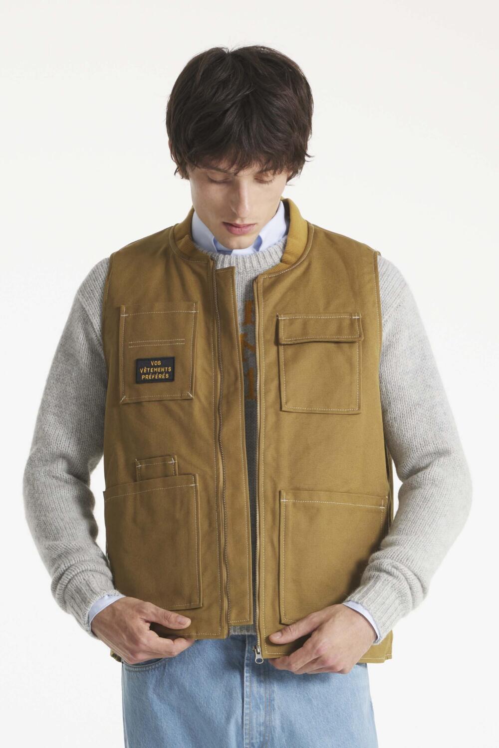 VERSI - GILET UTILITAIRE - XXL, CAMEL