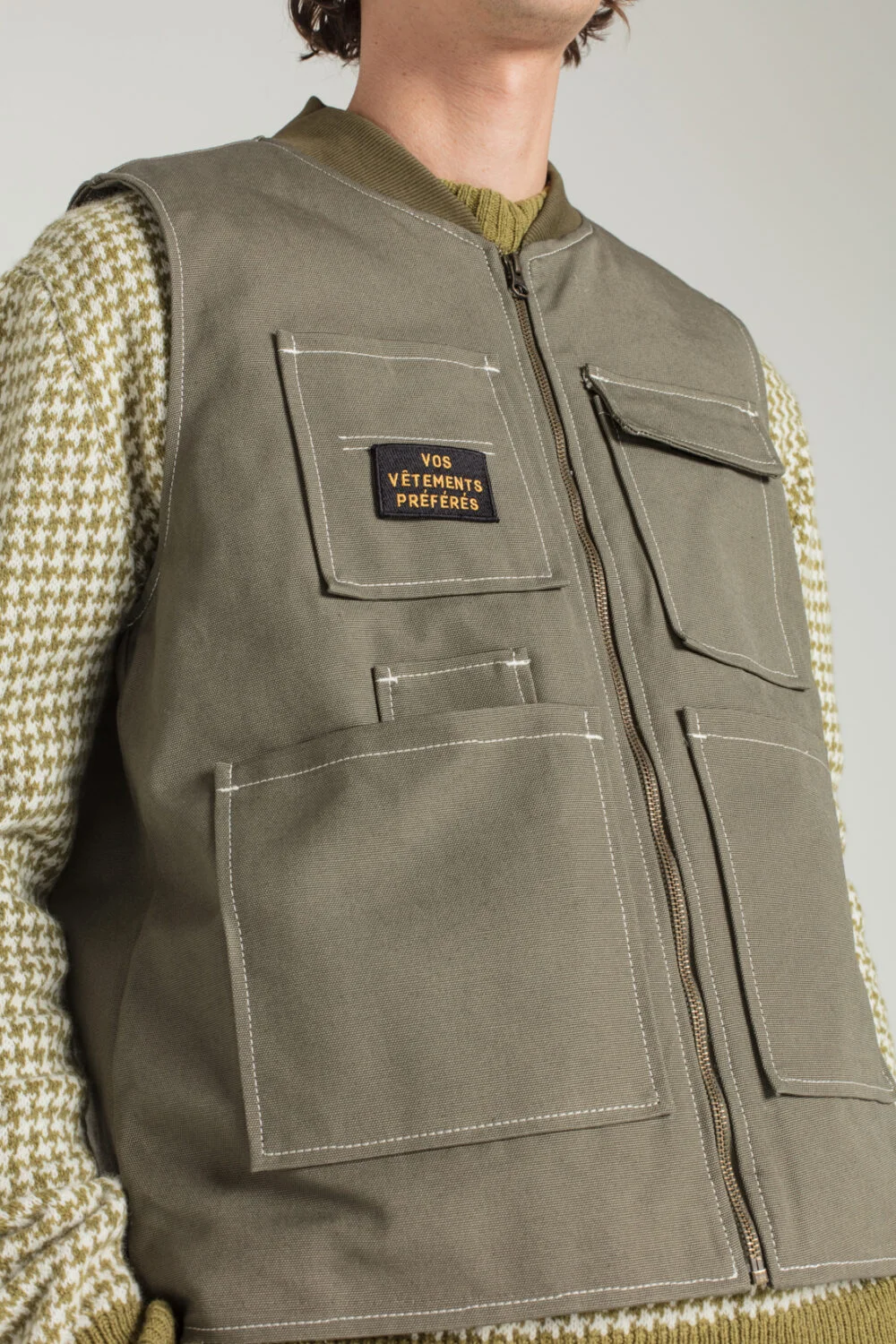 VERSI - GILET UTILITAIRE - M, KAKI