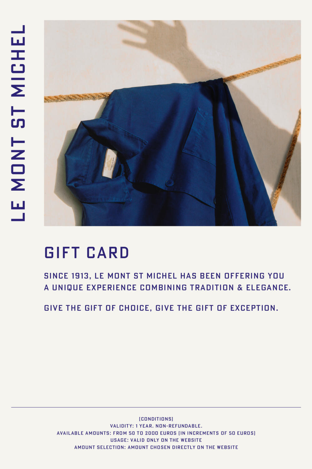 Carte cadeau Le Mont Saint Michel