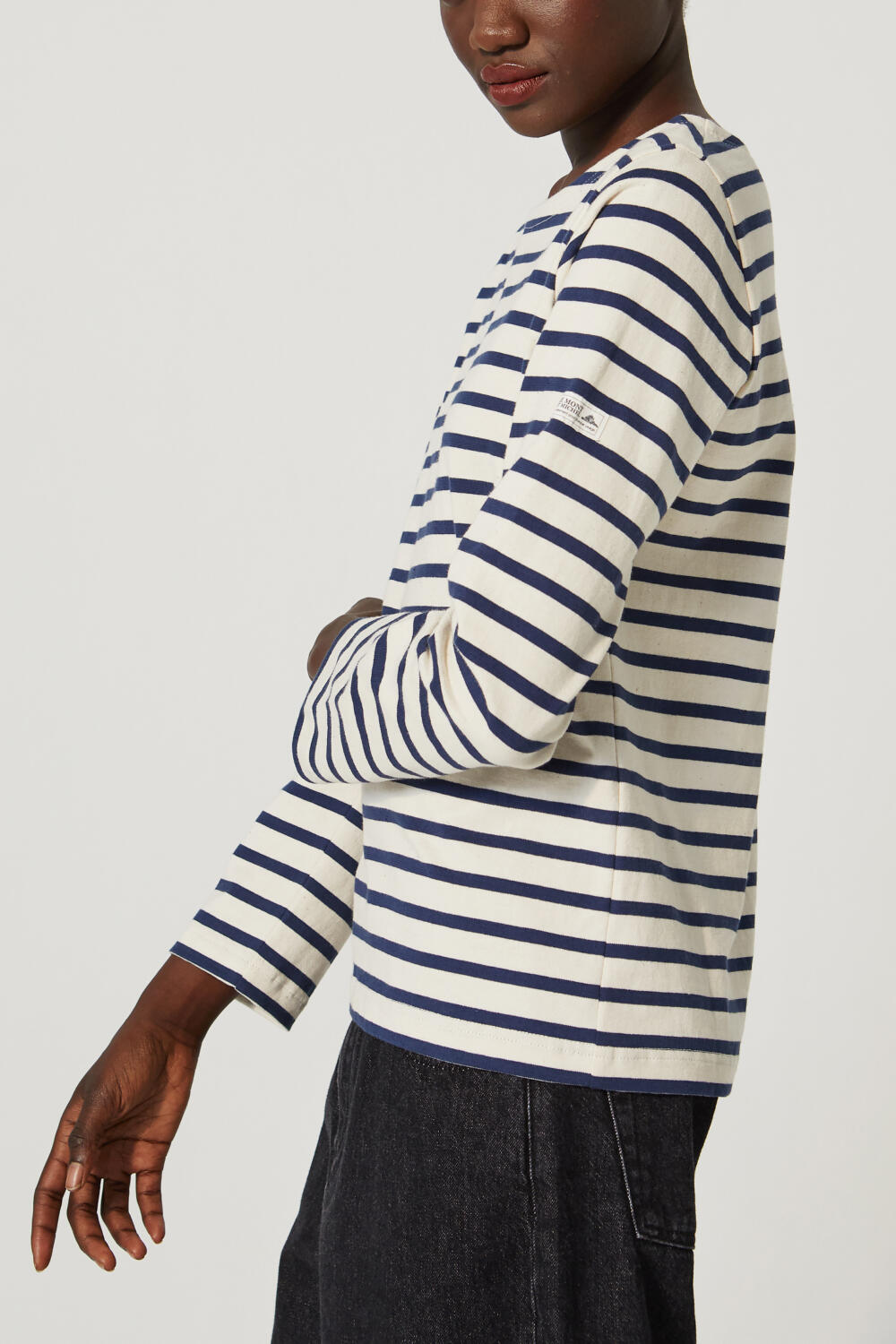 Tilda - Marinière with long sleeves - L, OFFWHITE/NAVY