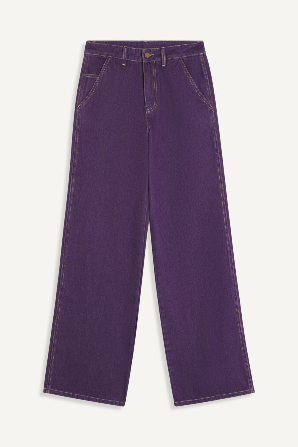 POLINO - PANTALON EN DENIM - 38, VIOLET