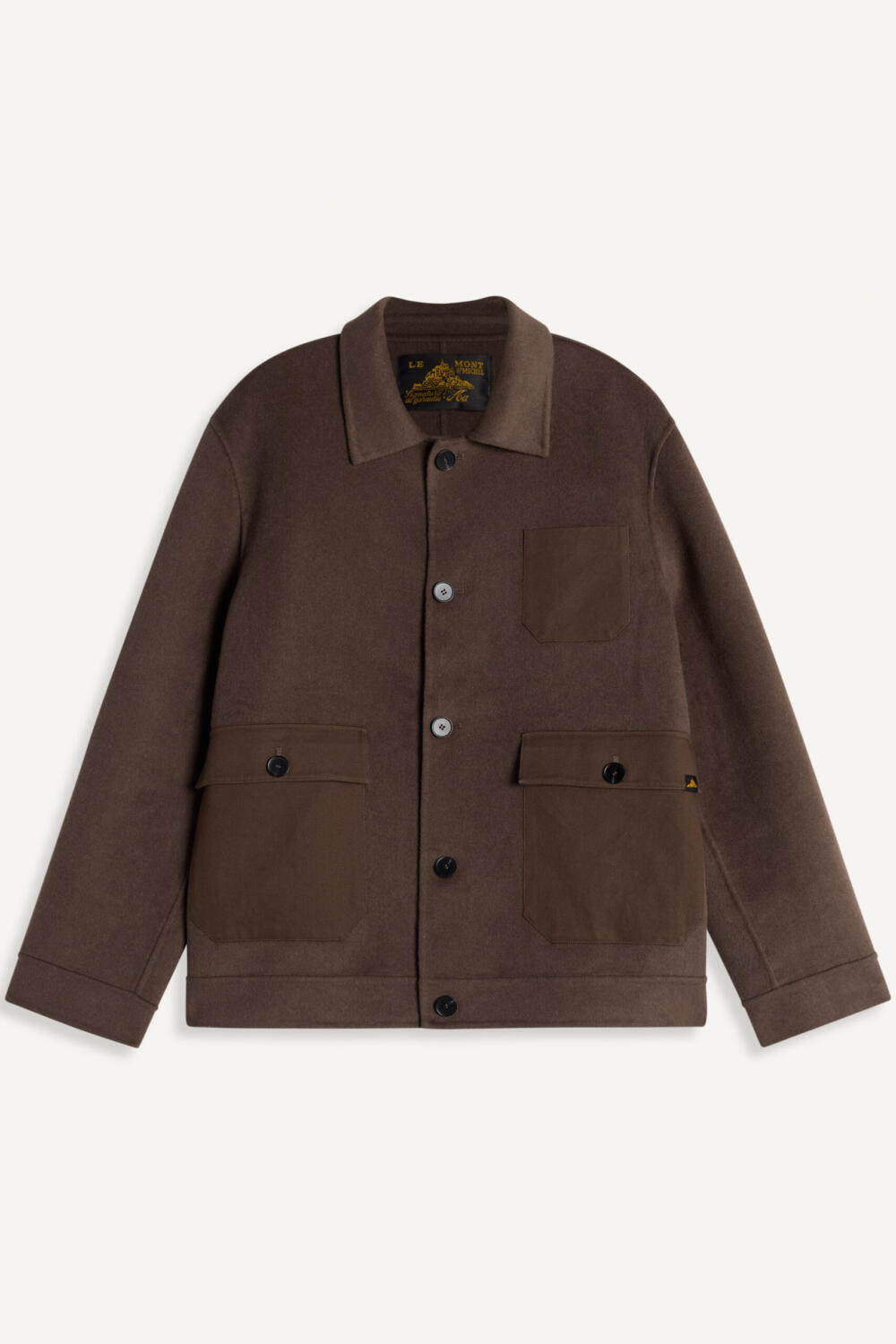VERDADERO - WOOL JACKET - L, BROWN