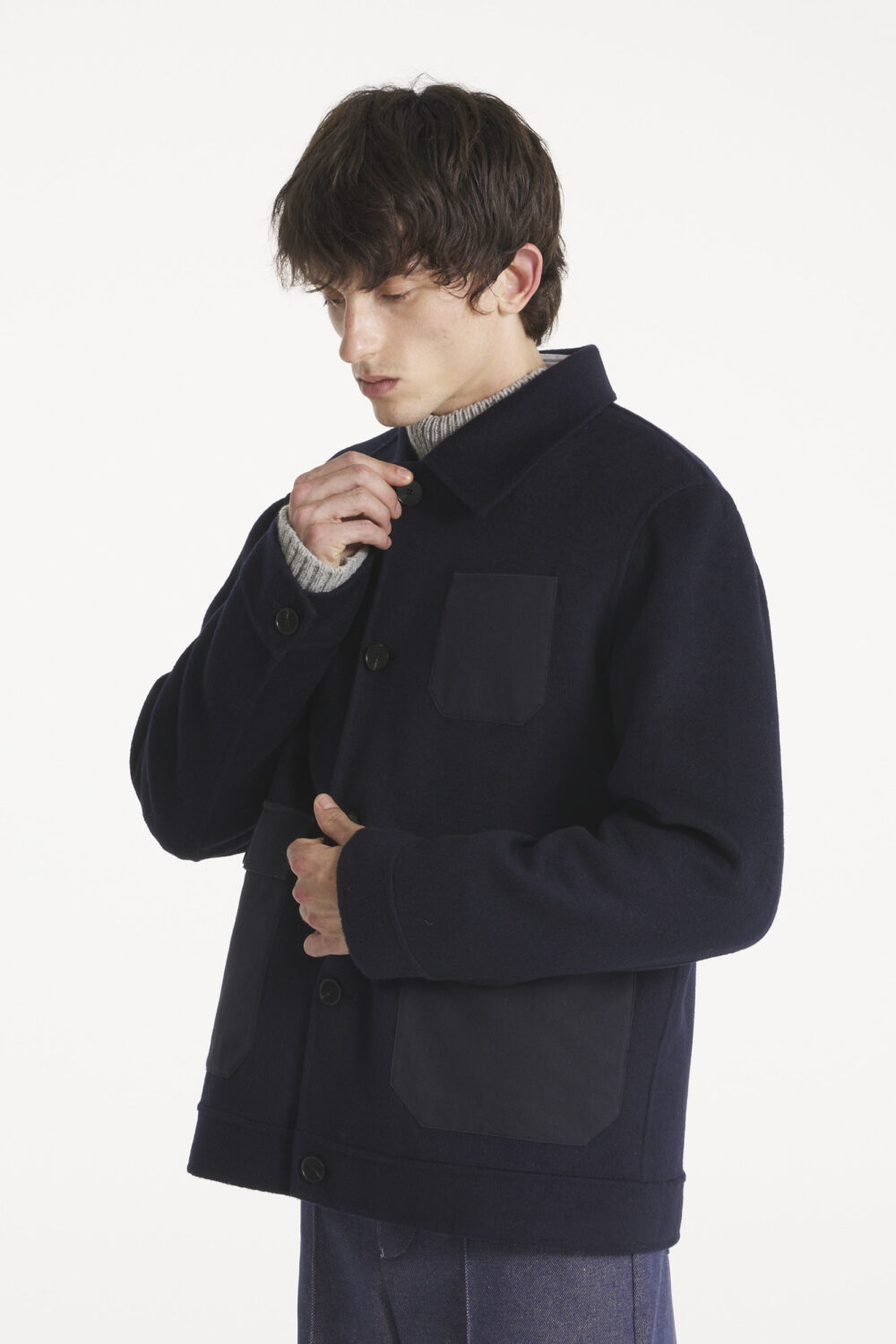 VERDADERO - VESTE EN LAINE - XS, MARINE