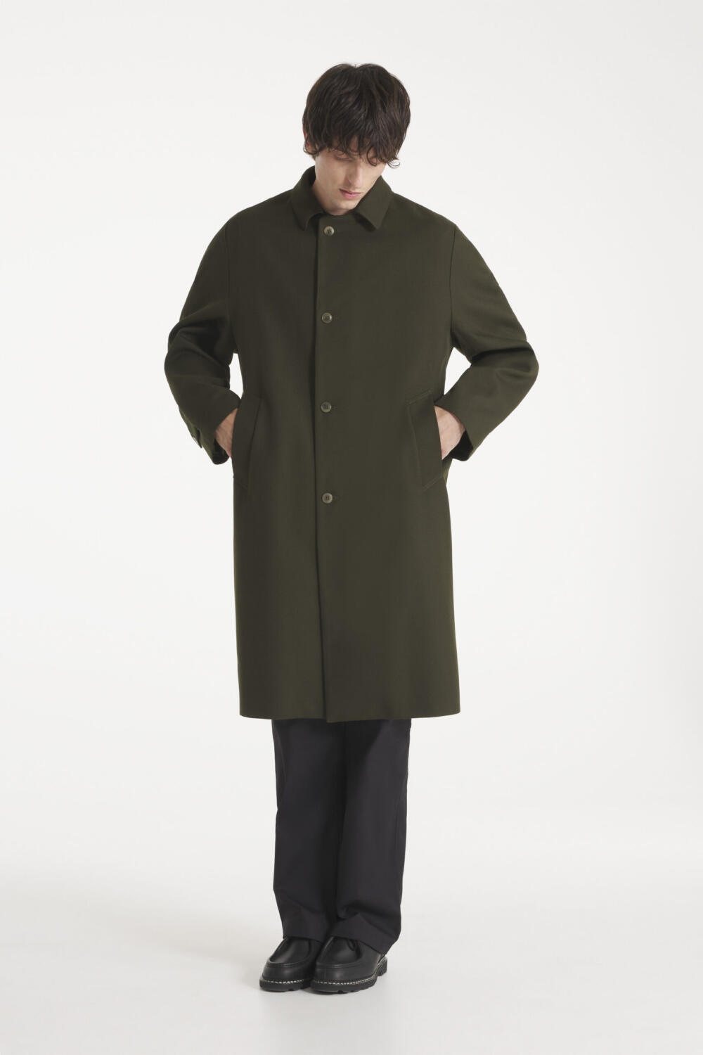 MANFRED - TRENCH EN LAINE - XL, KAKI