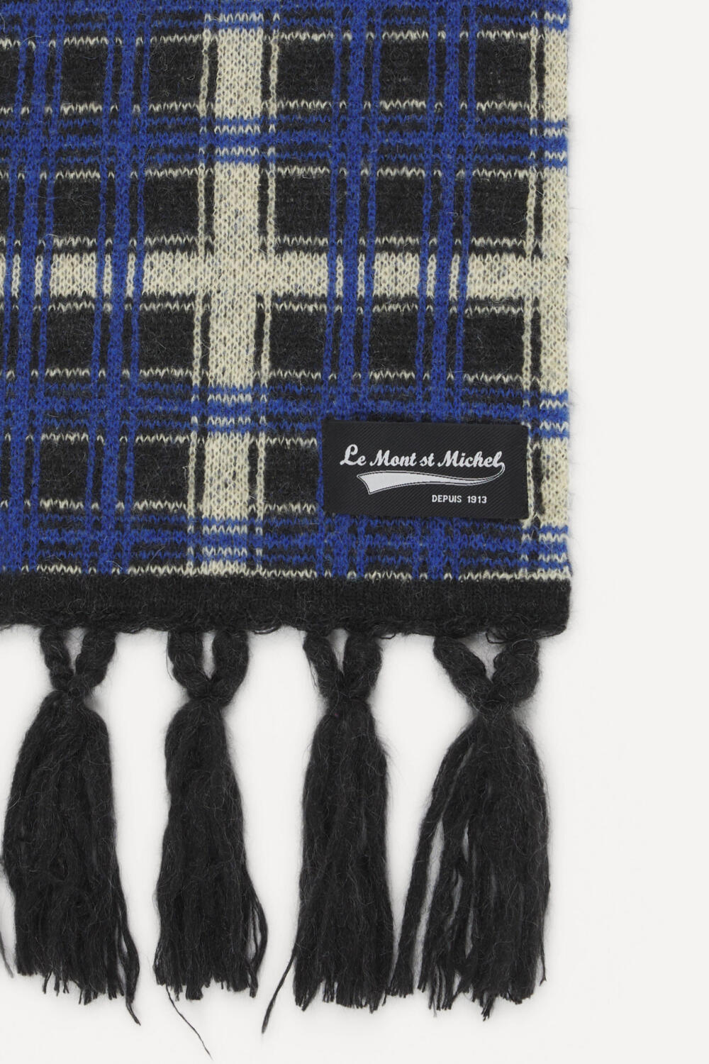 ANDRADE - PATTERNED SCARF - TU, GREY