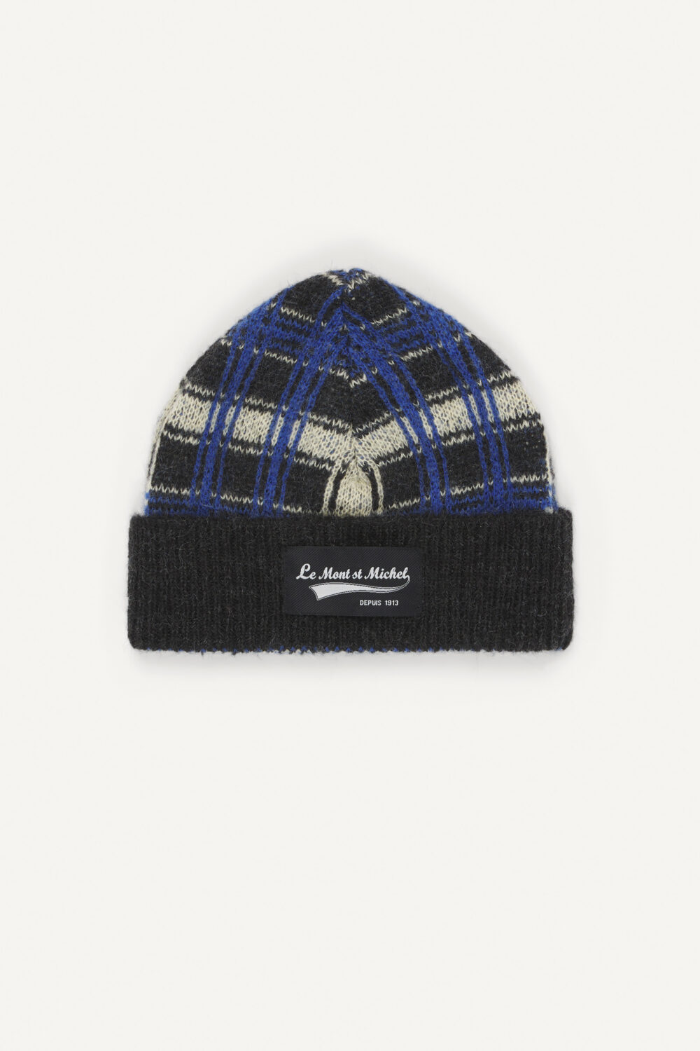 ANDRE - PATTERNED JACQUARD HAT - TU, GREY