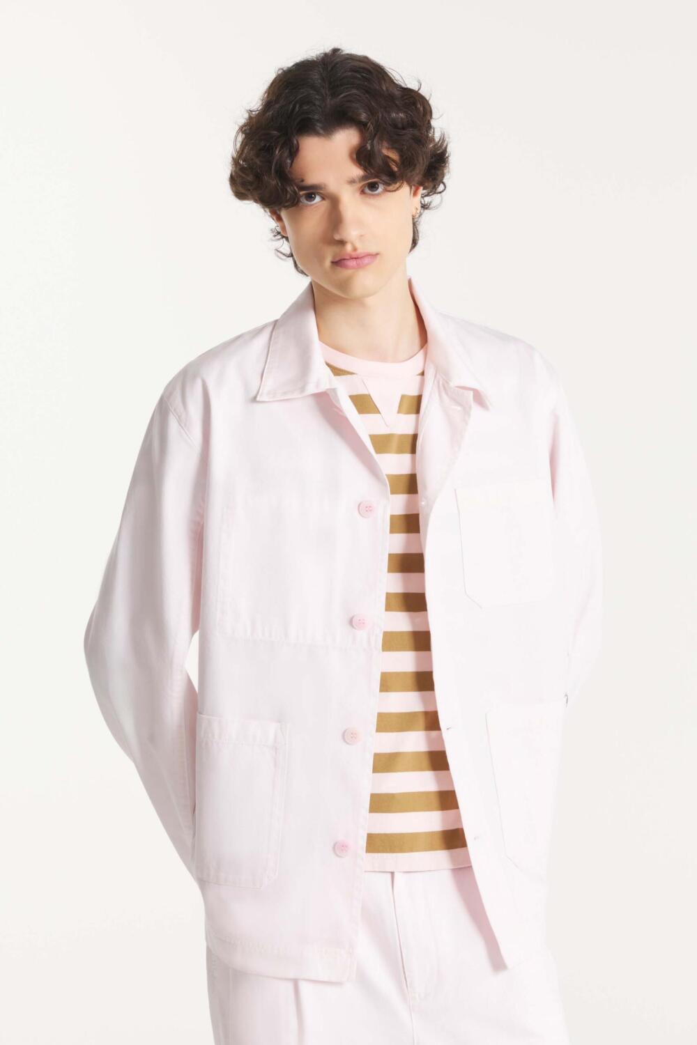 Veste de travail en garbardine - L, ROSE