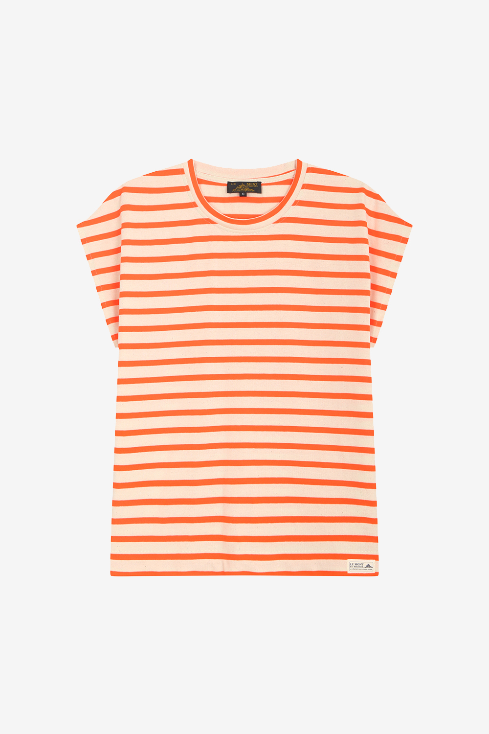 THEOXANE - MARINIERE TANK TOP - L, ecru orange