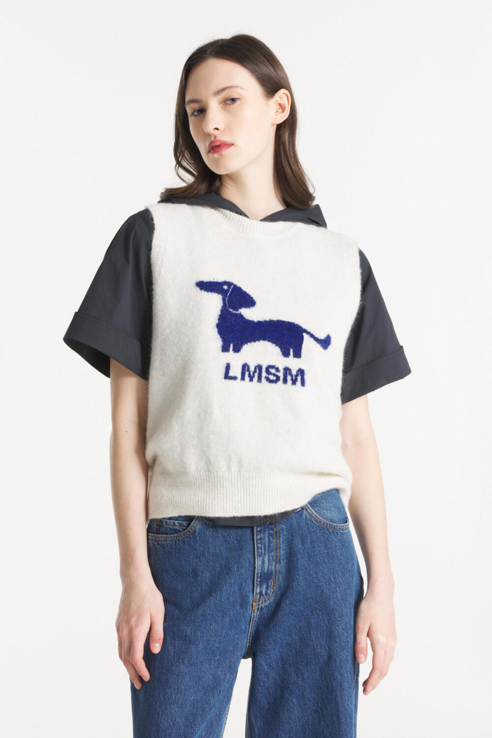 SOSO - PULL IMPRIMÉ - XS, ECRU