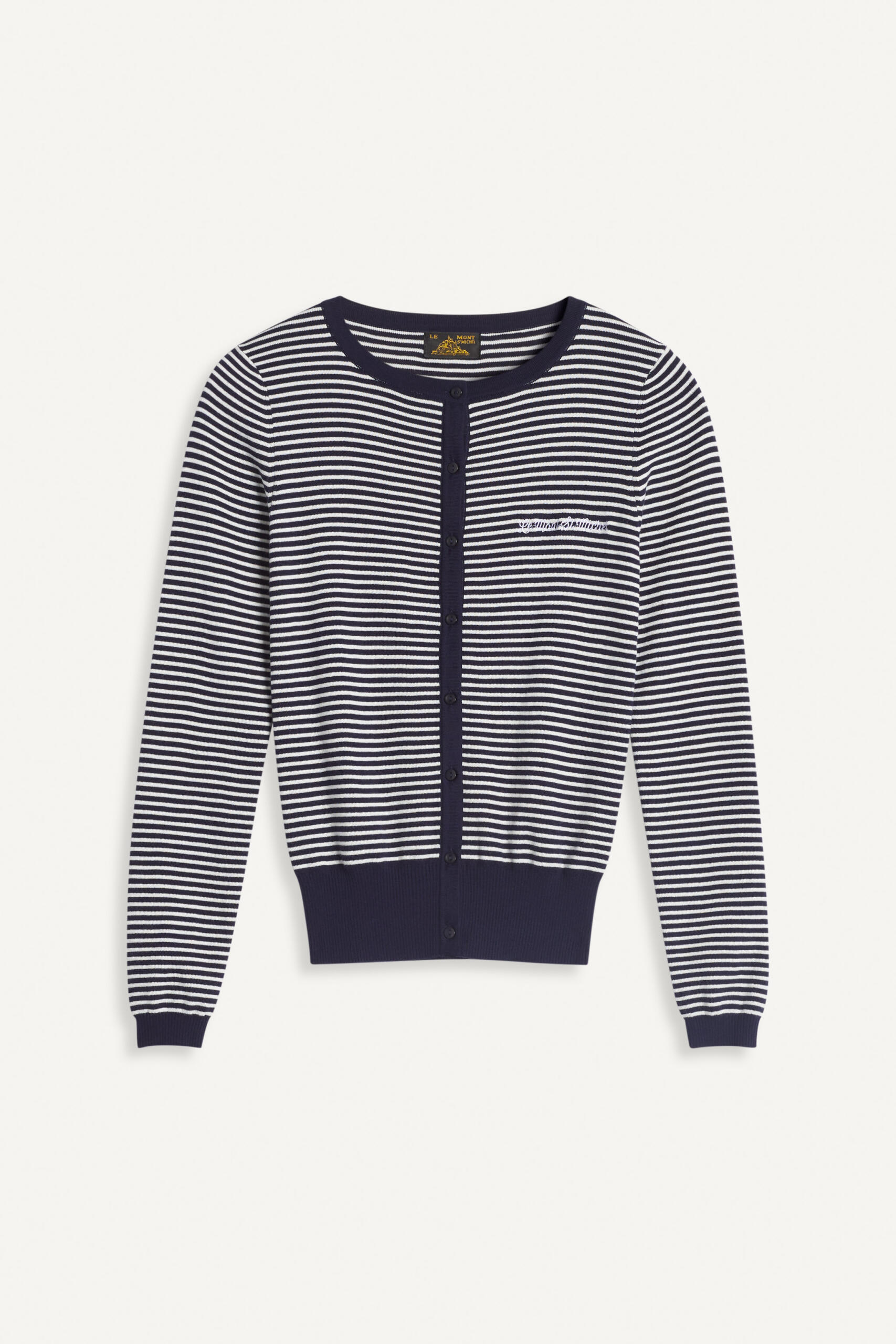 GRADA - CARDIGAN À RAYURES - L, navy offwhite
