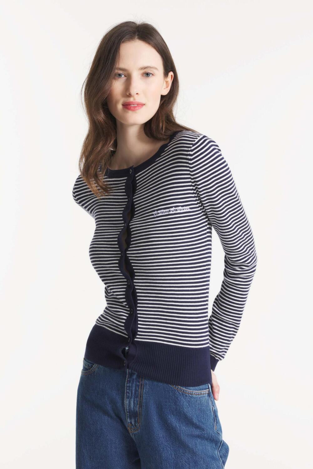 GRADA - CARDIGAN À RAYURES