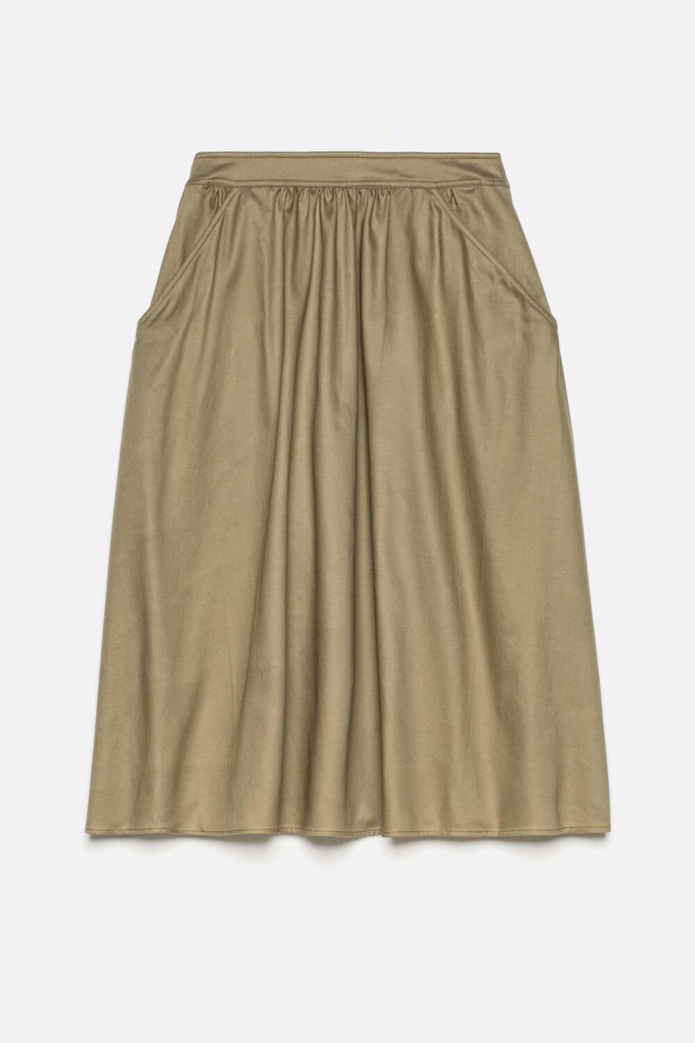 JEANETTE - PLEATED SKIRT - 40, KAKI