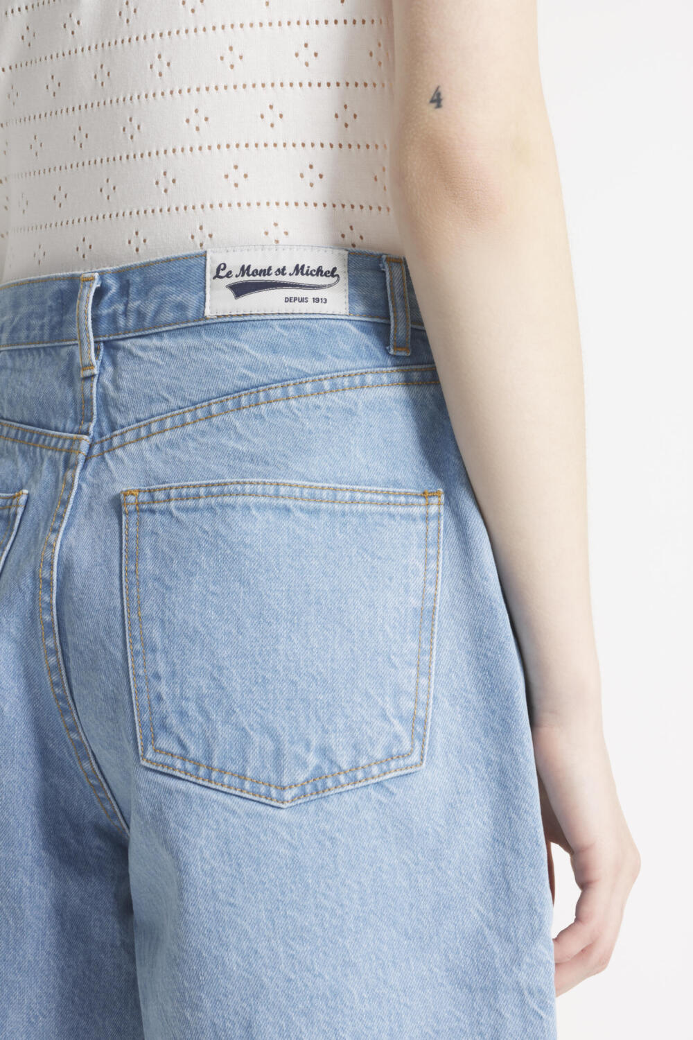 POANE - SHORT DENIM - 36, BLEACH