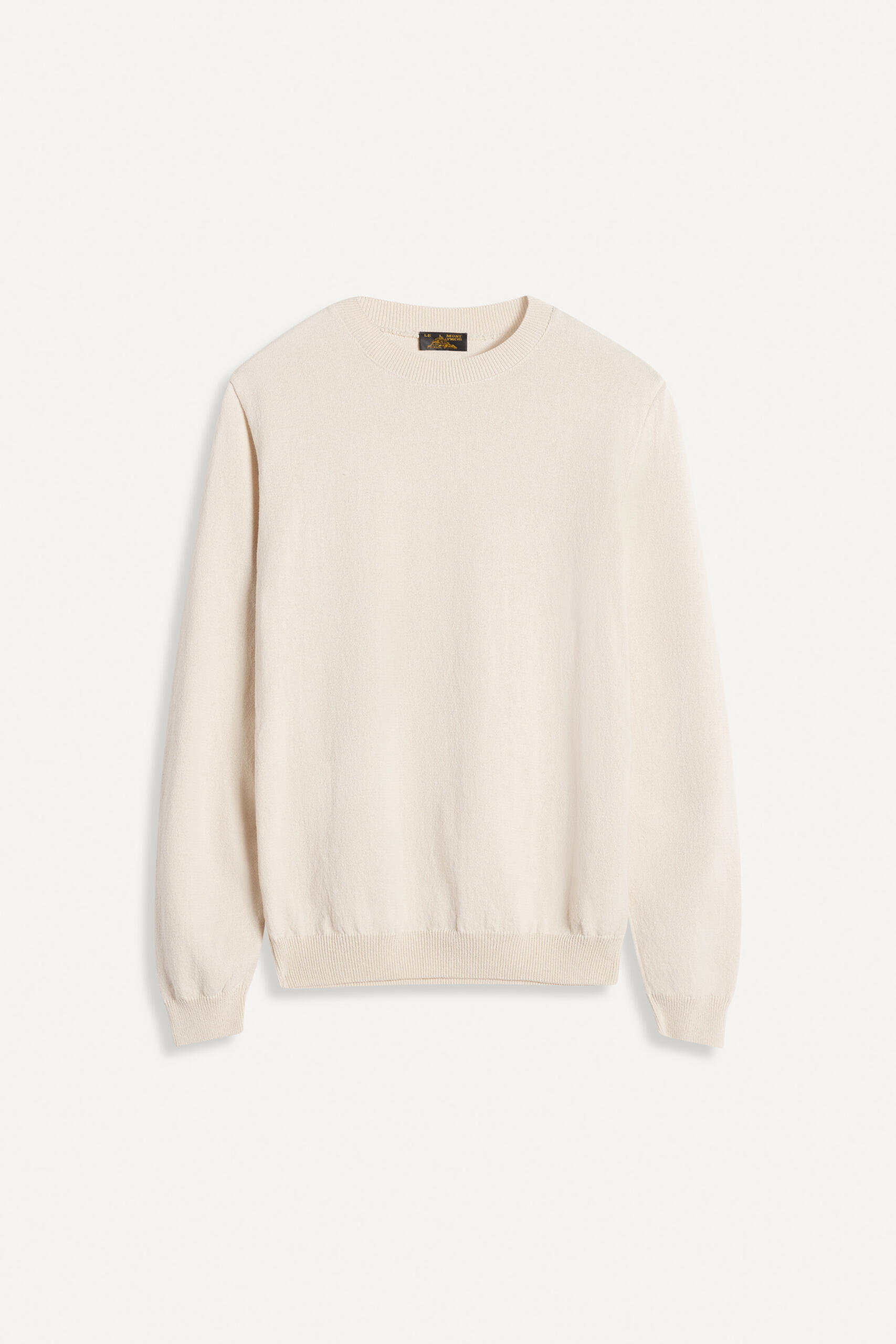 SIDON - PULL EN COTON CRÊPE - S, ECRU