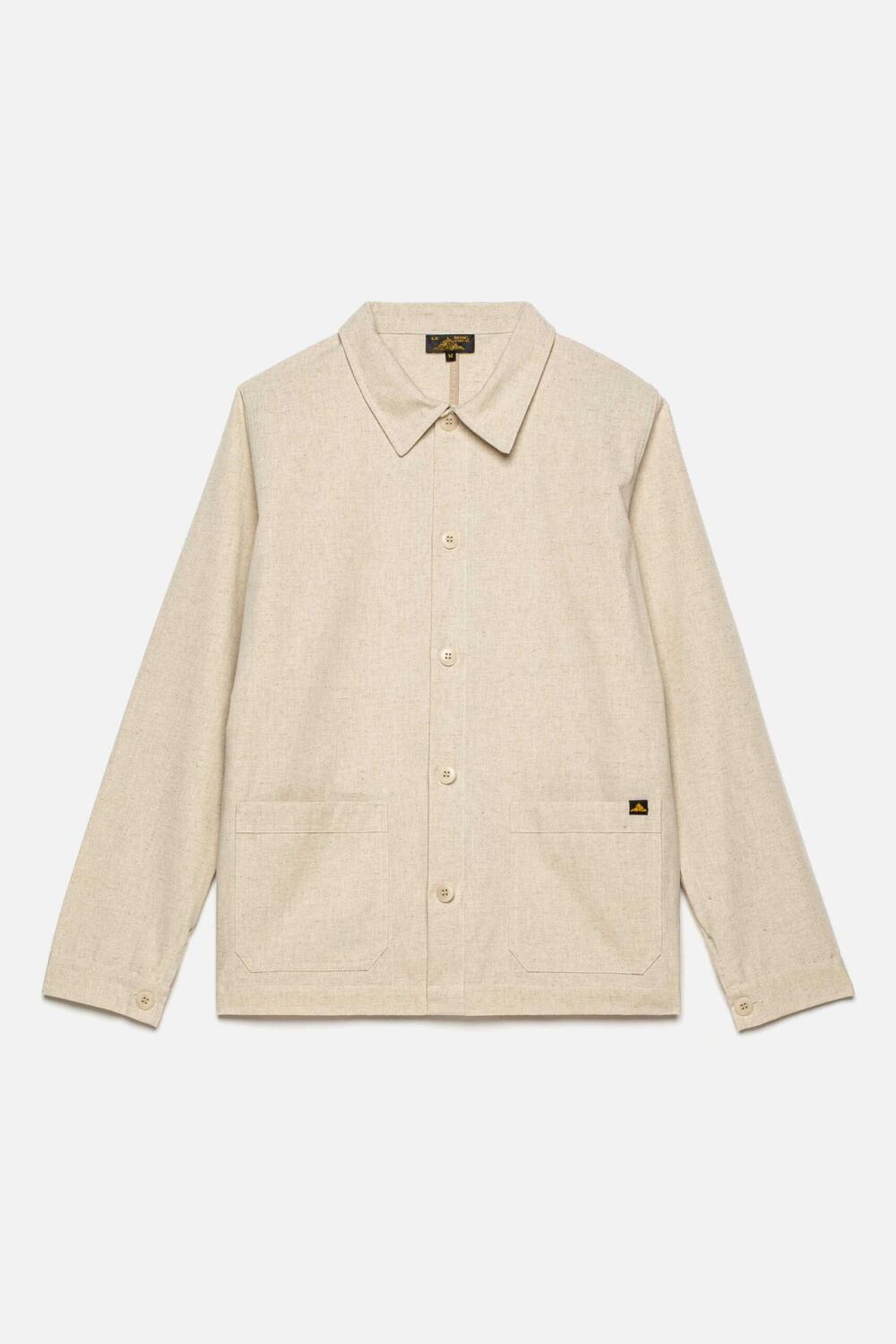 VAULRY - VESTE DE TRAVAIL EN LIN - XS, ECRU