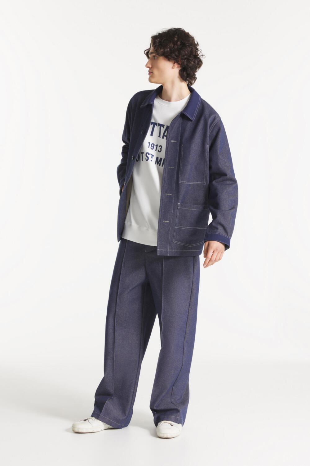 PIASTRO - PANTALON MARIN - S, MARINE