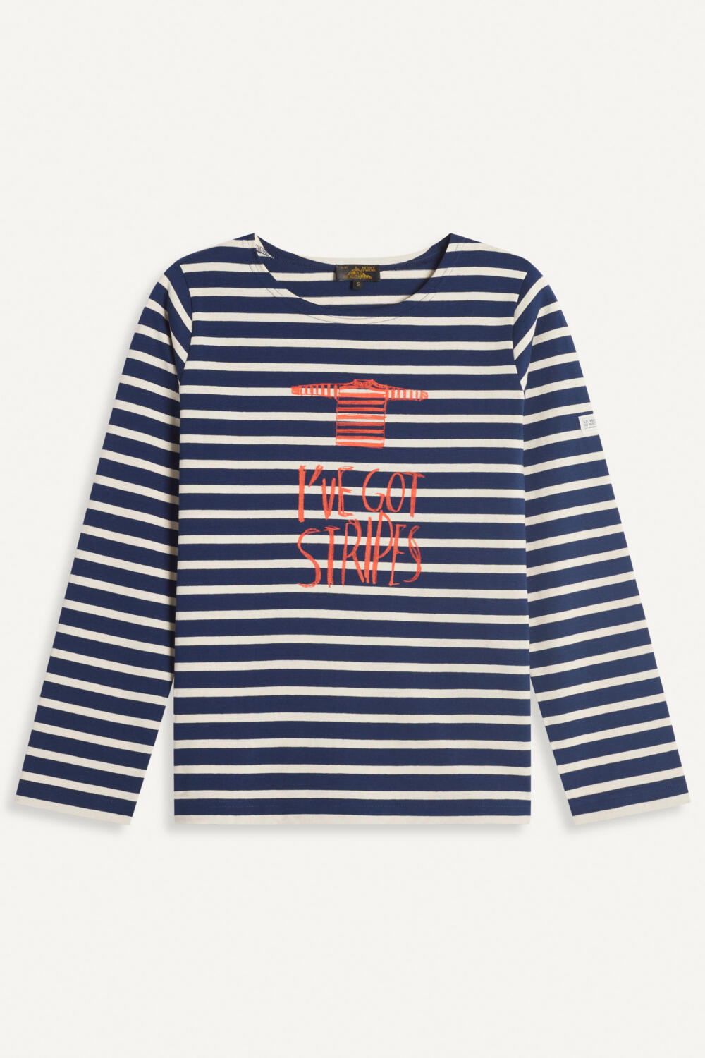 TERUKA - MARINIERE IMPRIMÉE - XS, navy offwhite