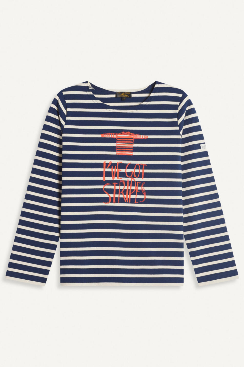 TERUKA - PRINTED MARINIERE - XS, navy offwhite